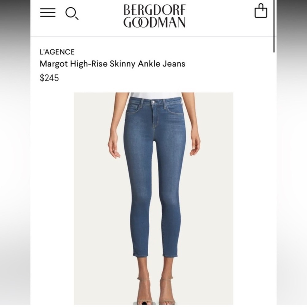 L'AGENCE Margot High-Rise Skinny Jeans in Light Vintage